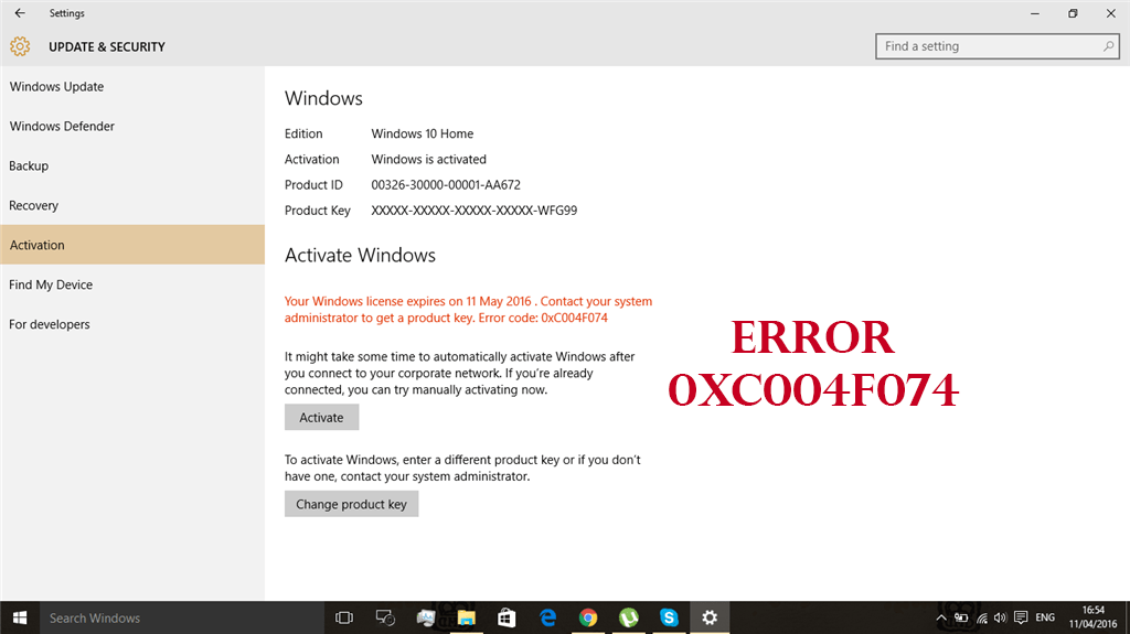 Code d’erreur Microsoft Excel 0xc004f074