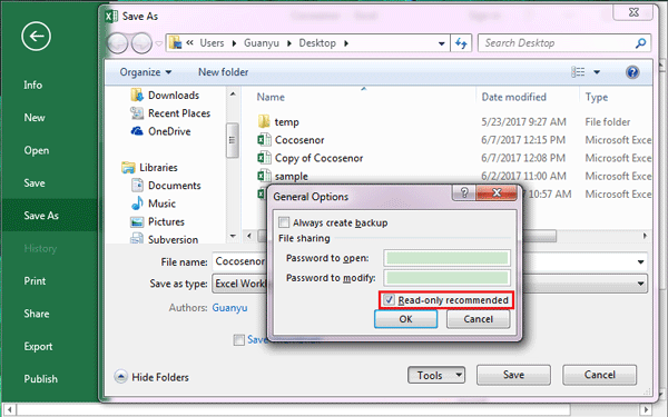 Excel ne peut pas accéder à une erreur en lecture seule ou cryptée