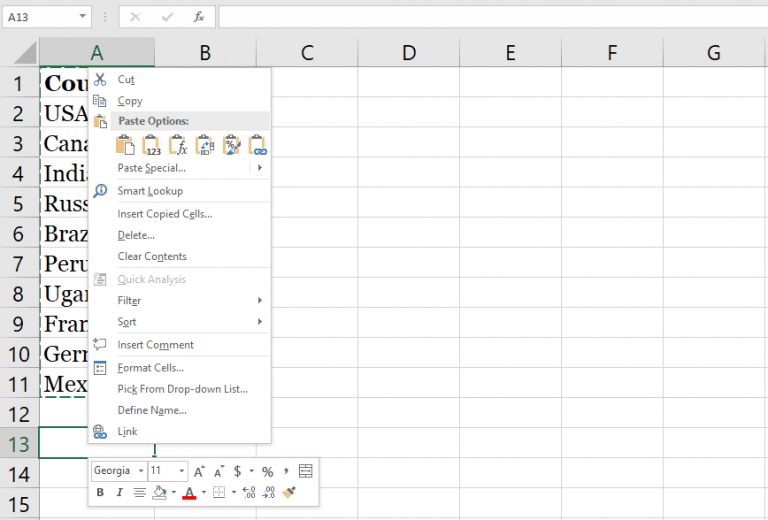 Microsoft Excel Transpose ne fonctionne pas