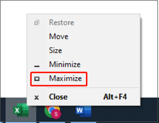 Excel ouvre Minimisé problème