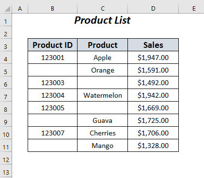 Excel si vide, puis passer à la cellule suivante