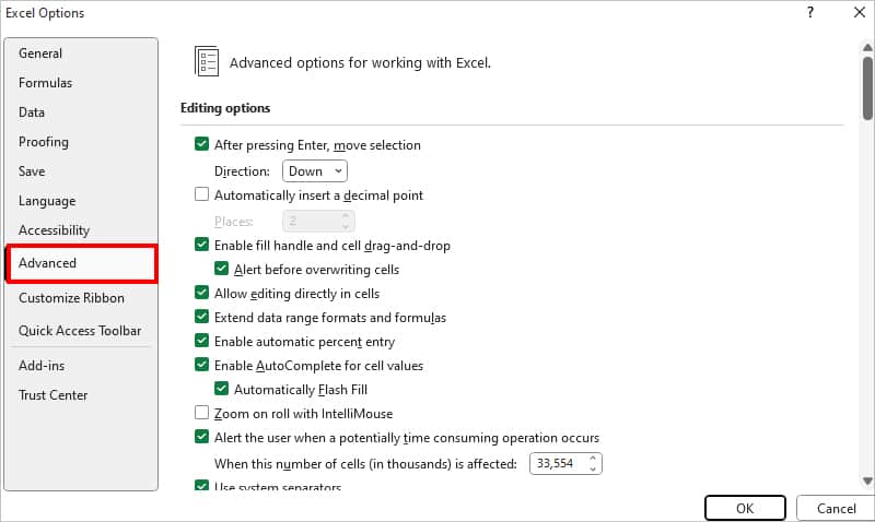 Excel à court de ressources lors d'une attempting de calcul