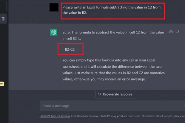 comment utiliser ChatGPT pour écrire des formules Excel