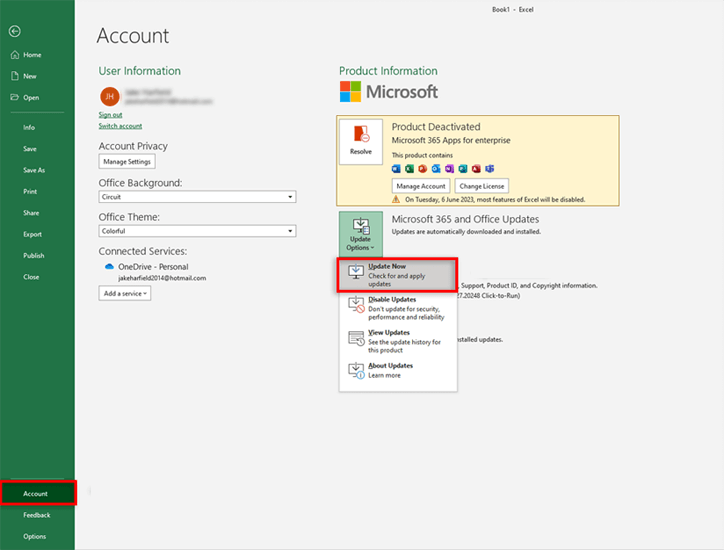 Excel This Will Cancel a Pending Data Refresh erreur