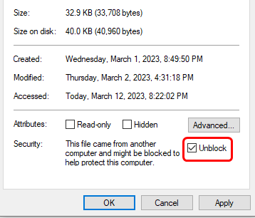 résoudre Access Denied Contact Your Administrator dans Excel