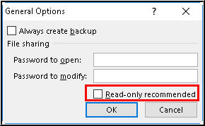 supprimer la lecture seule d'Excel