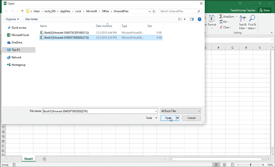supprimer la lecture seule d'Excel