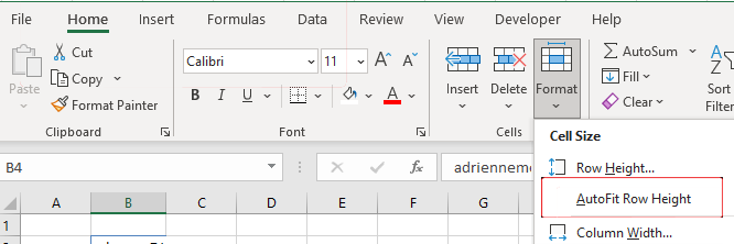 Microsoft Excel lignes ne se Unhide