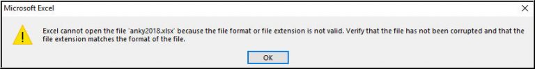 Comment Résoudre Excel Ne Peut Pas Ouvrir Le Fichier Nom De Fichier 1844