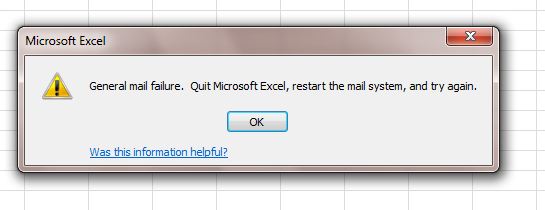 résoudre les e-mails généraux Défaillance Quitter