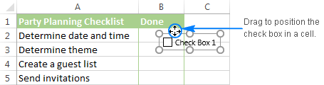 Comment insérer une case à cocher dans Excel