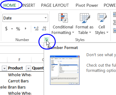 Modifier le format de date en nombre 