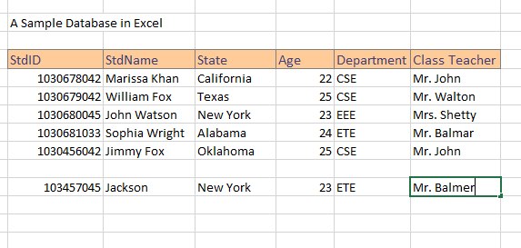 créer une base de données consultable dans Excel 3
