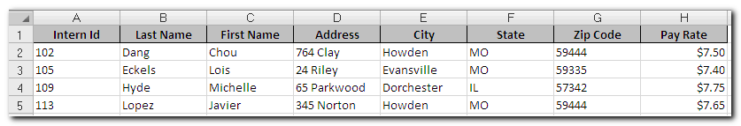 Comment utiliser une base de données consultable dans Excel 1