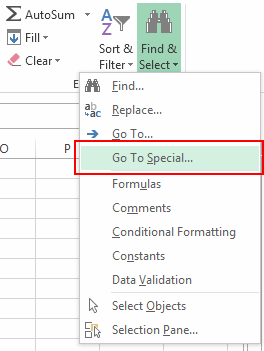 supprimer des blank Rangées dans Excel 2