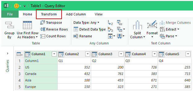 Excel transposer fonction pas travaillant 10