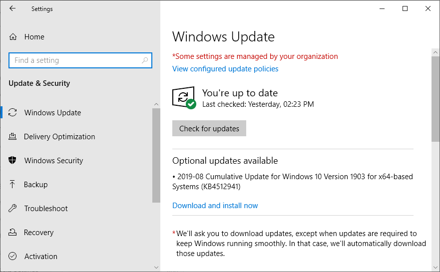 Mettre à jour le système d'exploitation Windows 3