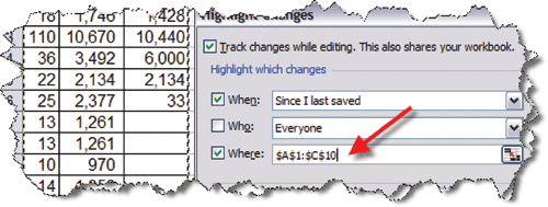 Excel Suivi des modifications grisé 4