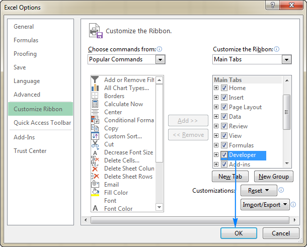 créer un calendrier dans Excel 1
