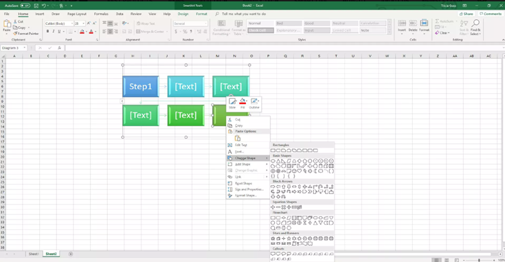 créer Flowchart Dans Excel 15