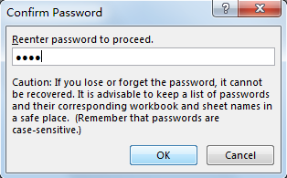 verrouiller les cellules dans Excel 12