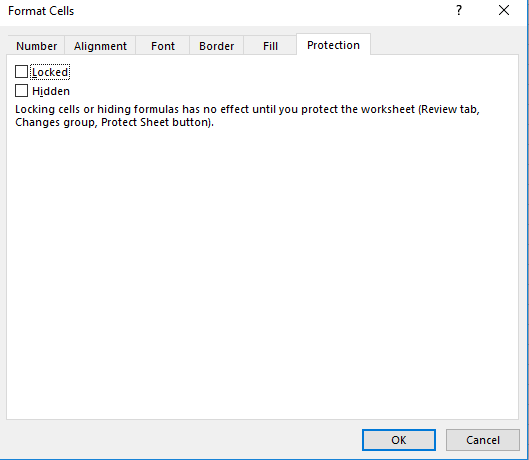 verrouiller les cellules dans Excel 15
