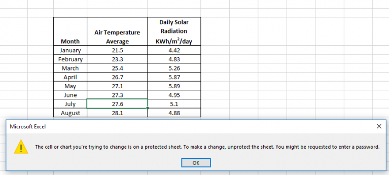 verrouiller les cellules dans Excel 19