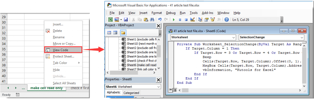 verrouiller les cellules dans Excel 36