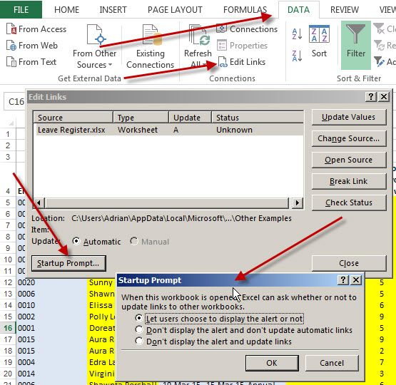 Résoudre le problème d'avoir des cellules 1