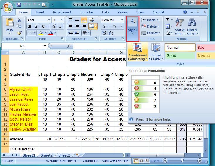 masquer les erreurs dans Excel 4