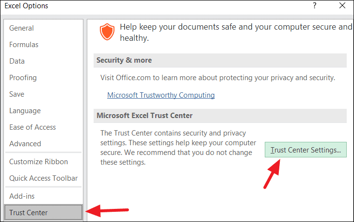 Microsoft has bloqué les macros de l'exécution d'Excel