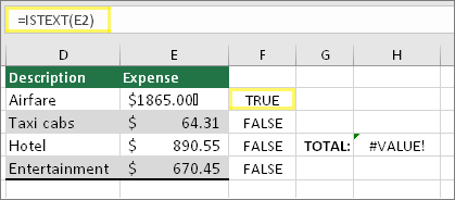 réparer #VALUE! Erreur dans Excel